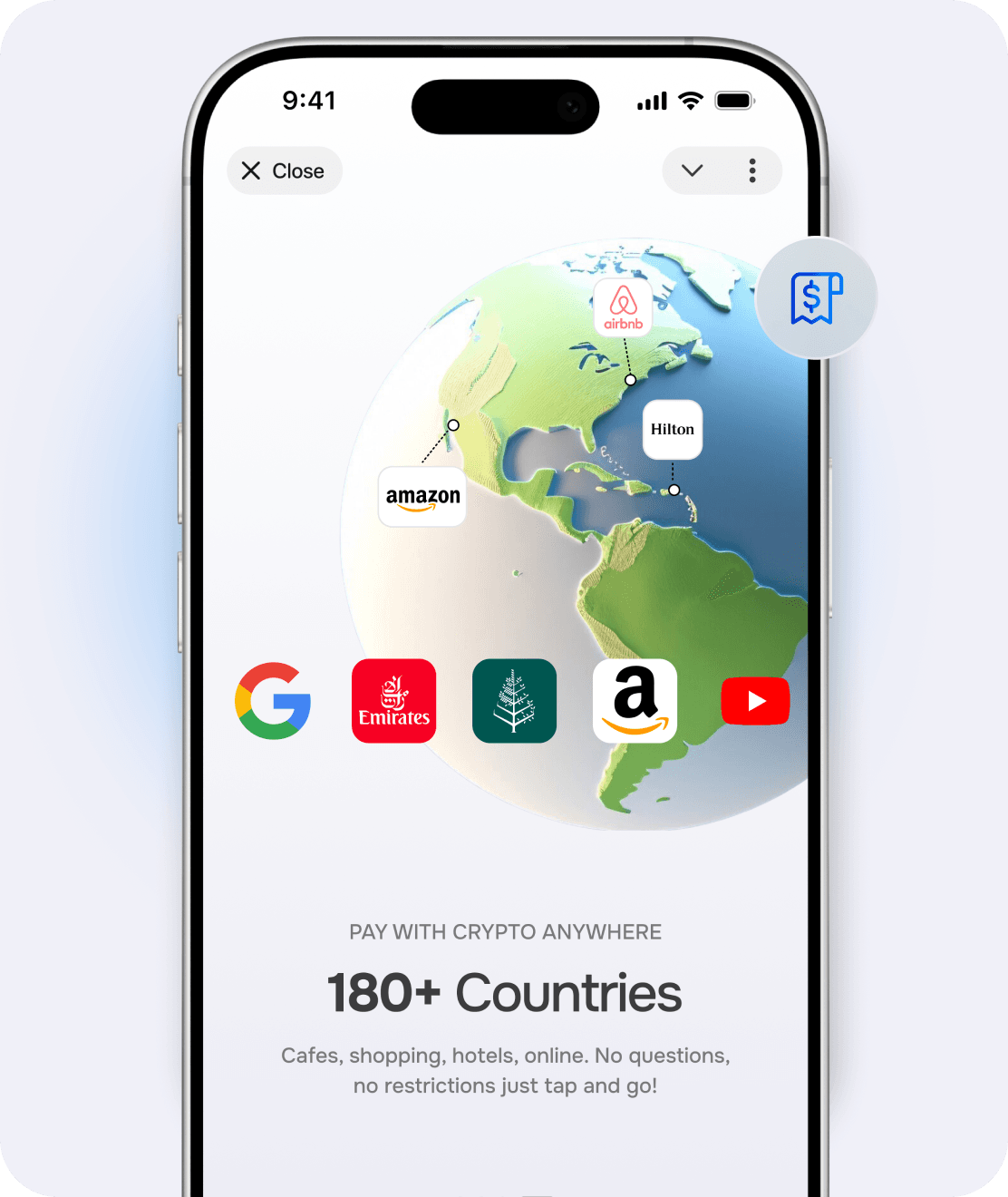 Top Up your wallet with crypto